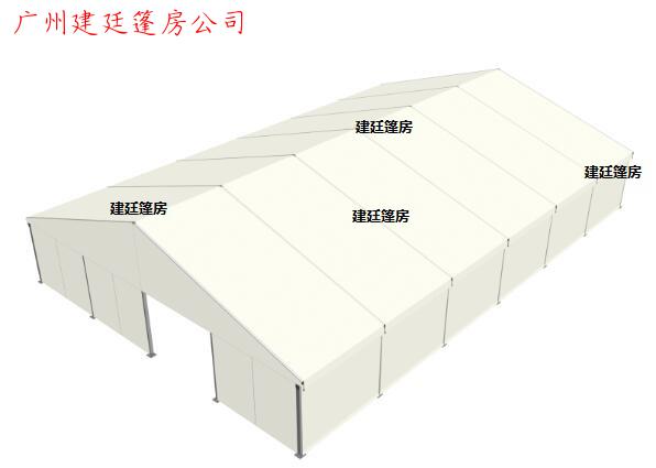 A型篷房安裝流程圖-跨度20米