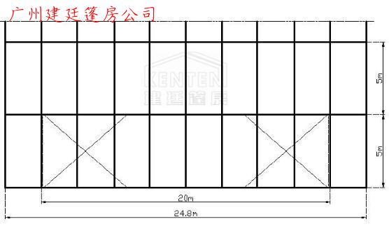 A型飄檐篷房-跨度10米