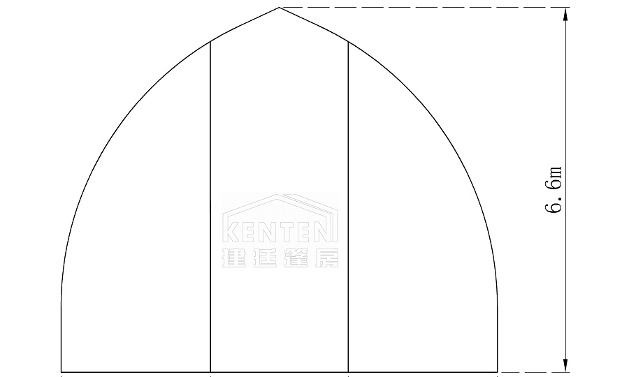 彎柱篷房結(jié)構(gòu)圖